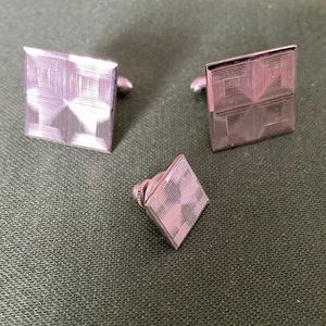 Vintage Cufflink and Tie Tack set